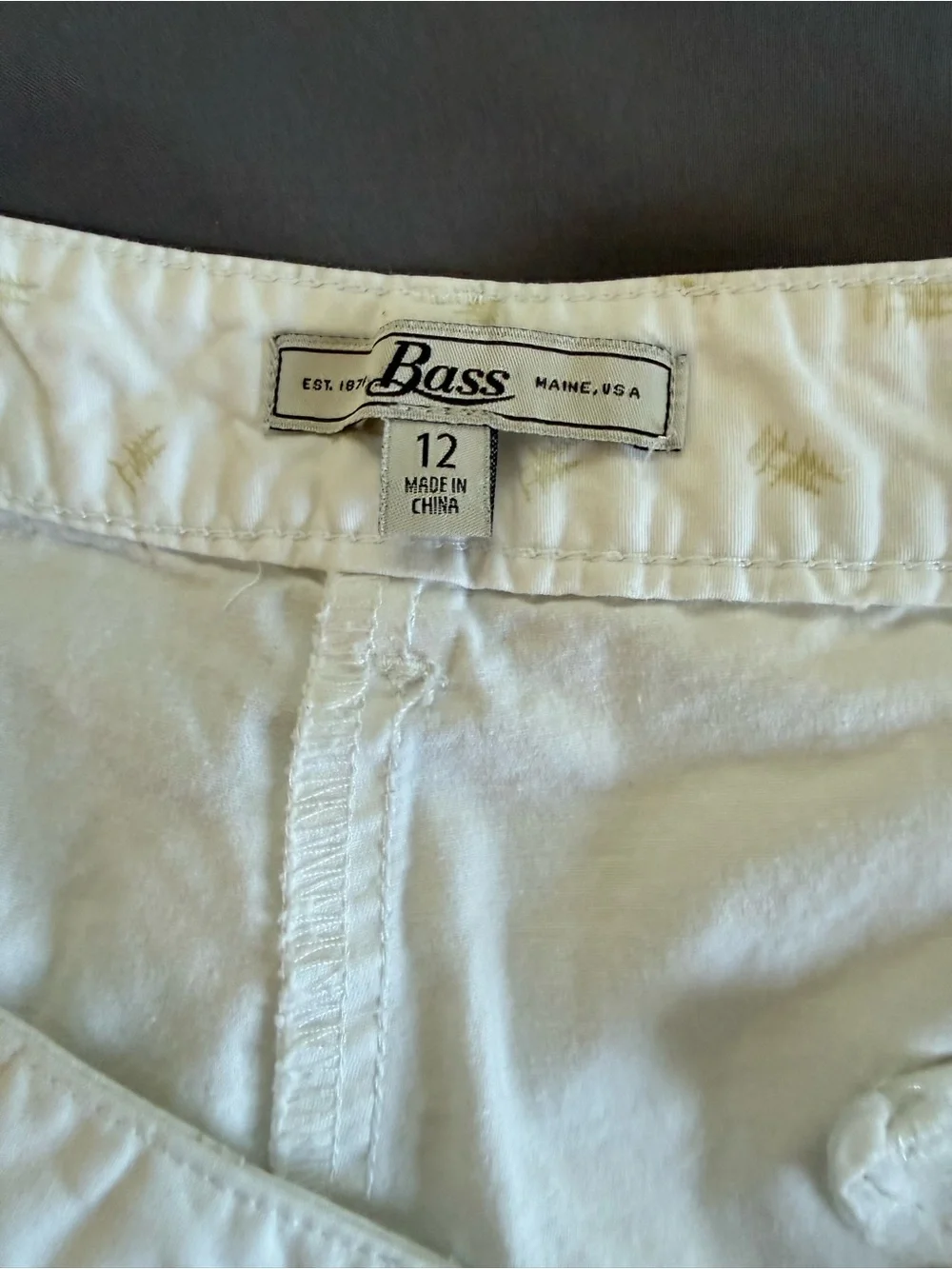 Bass Women's White Casual Shorts